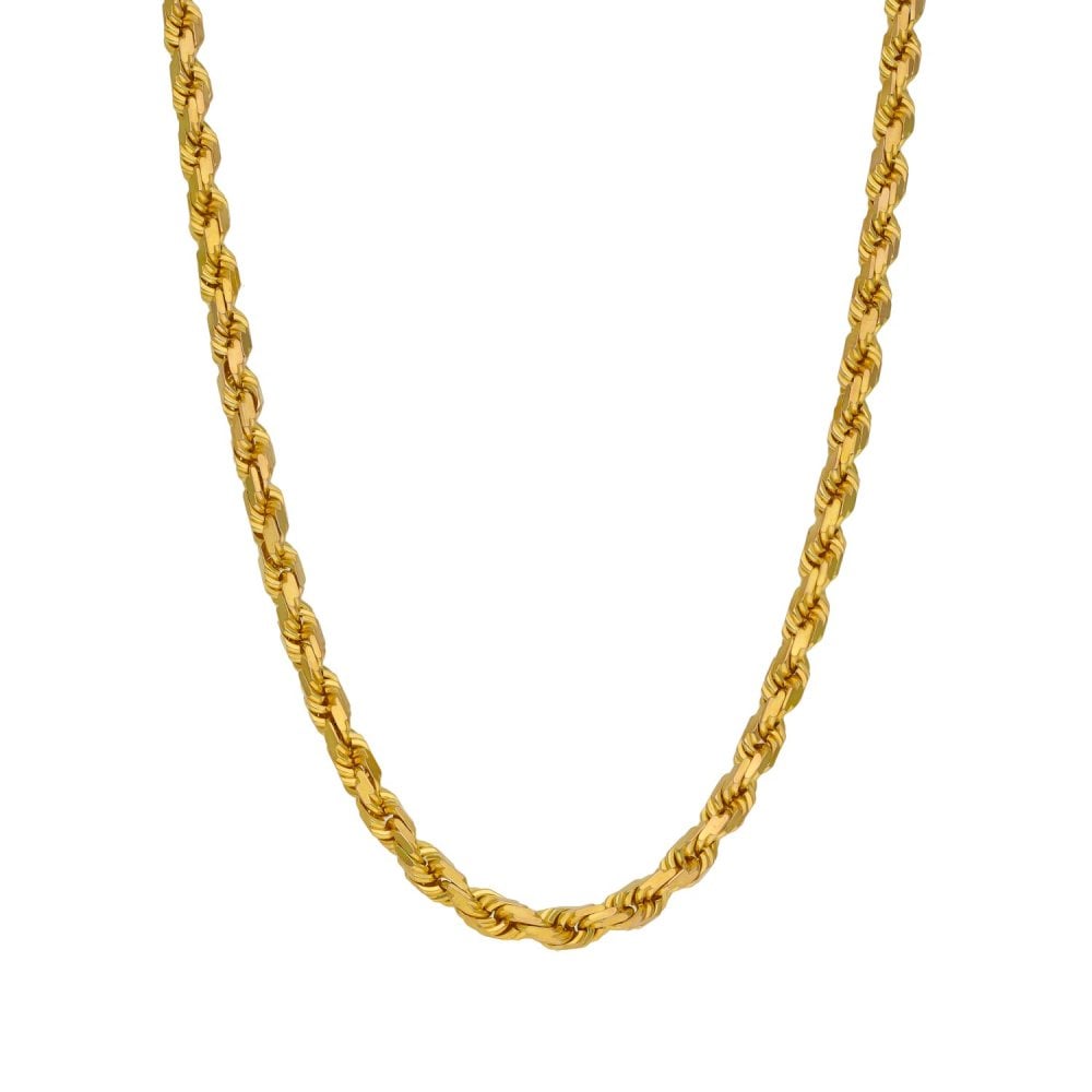 9ct Yellow Gold Rope Chain - 30" - 29.9g