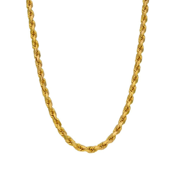 9ct Yellow Gold Rope Chain - 30" - 29.9g