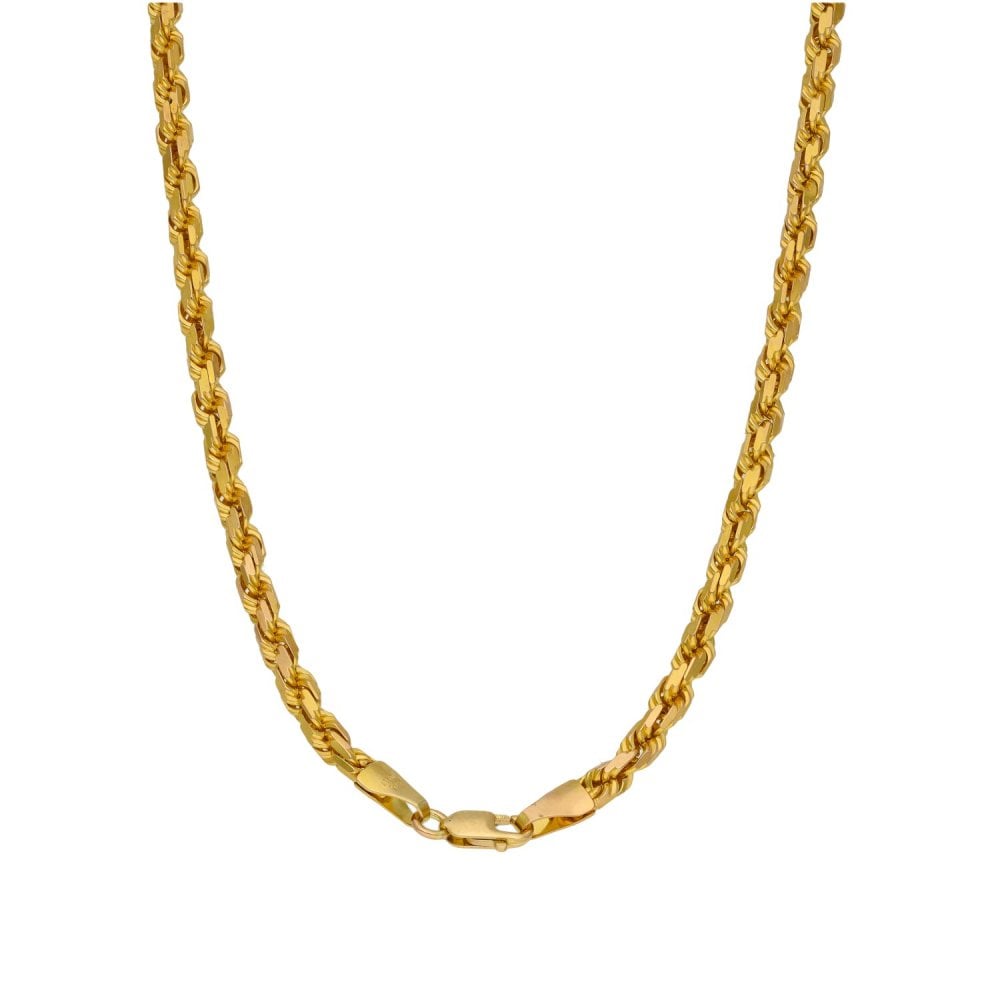 9ct Yellow Gold Rope Chain - 30" - 29.9g