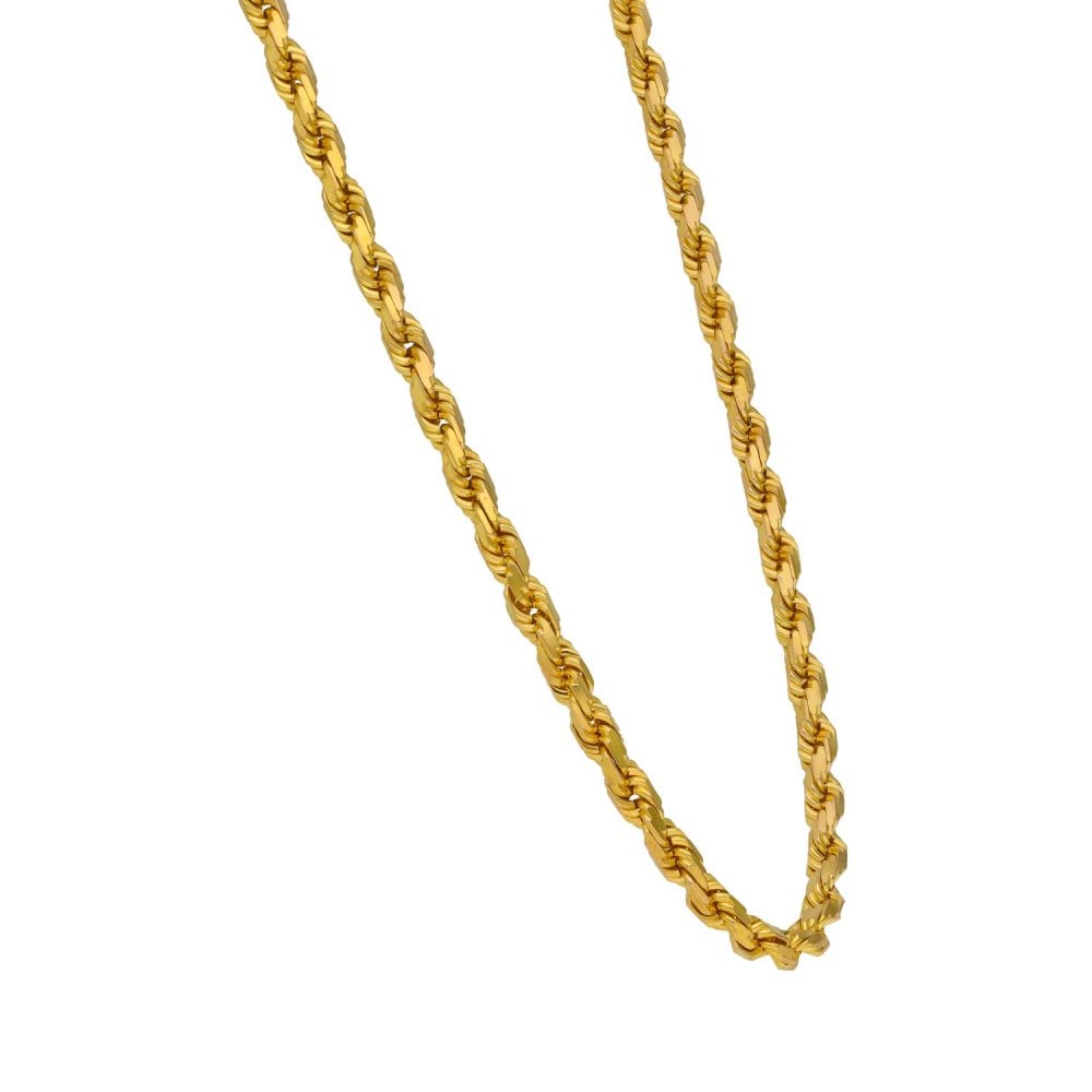9ct Yellow Gold Rope Chain - 30" - 29.9g