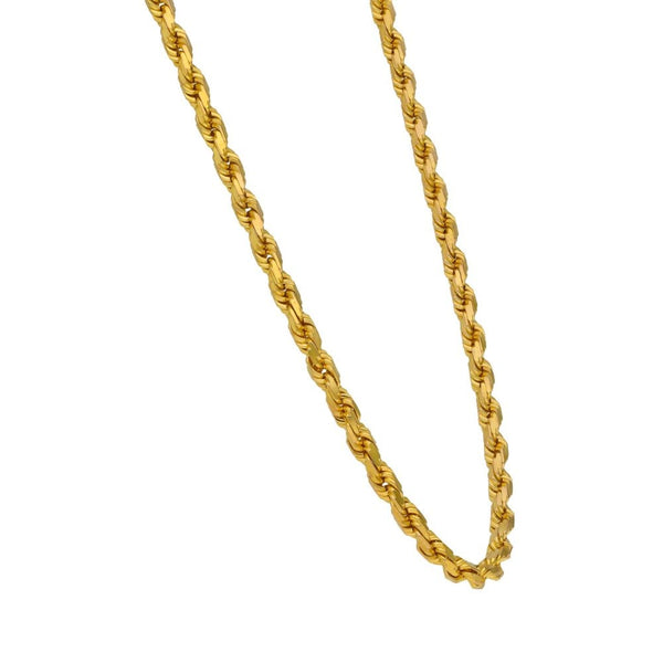 9ct Yellow Gold Rope Chain - 30" - 29.9g