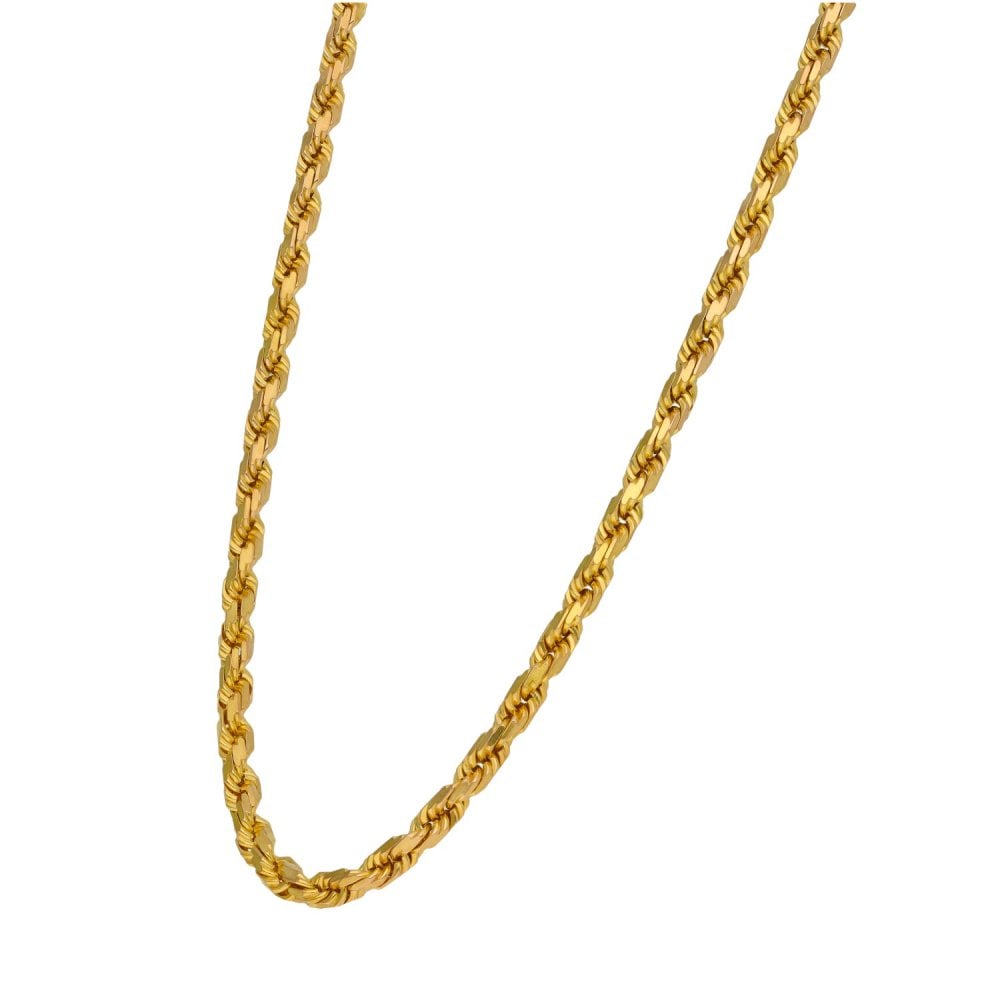 9ct Yellow Gold Rope Chain - 30" - 29.9g