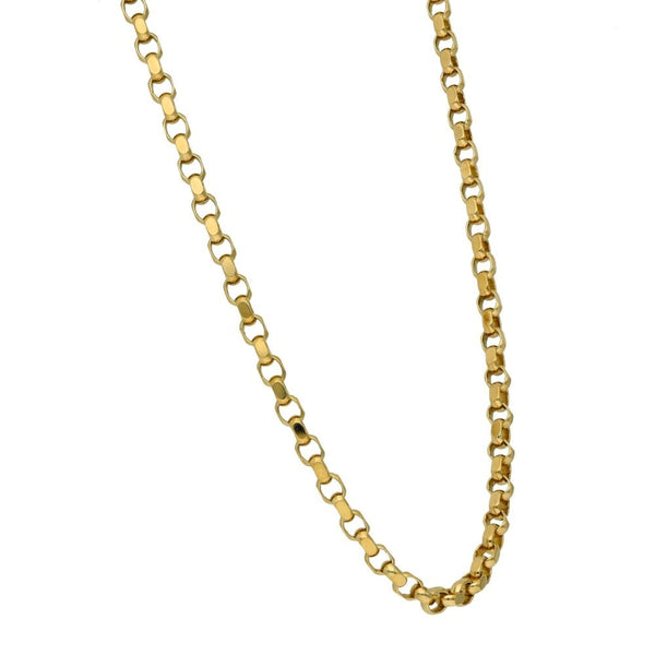 Gents 9ct Yellow Gold Belcher Chain - 20" - 16.3g
