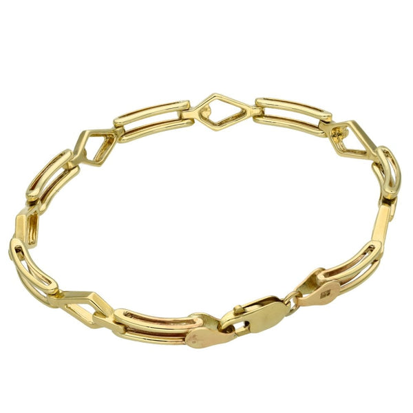 9ct Yellow Gold Fancy Link Bracelet - 10.4g
