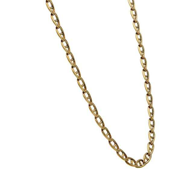 Ladies 9ct Yellow Gold Anchor Chain - 25" - 14.8g