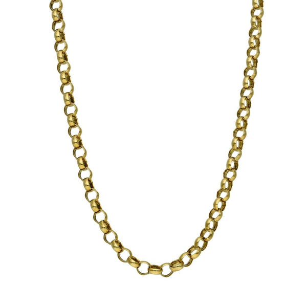 9ct Yellow Gold Belcher Link Chain - 22" - 15.8g