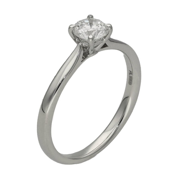 Ladies Platinum Diamond Solitaire Engagement Ring - 0.52ct