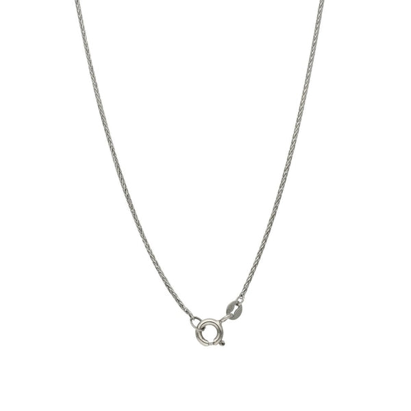 Ladies 18ct White Gold Diamond Set Key Pendant & 20" Chain