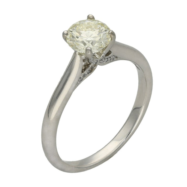 18ct White Gold Diamond Solitaire Engagement Ring - 1.00ct