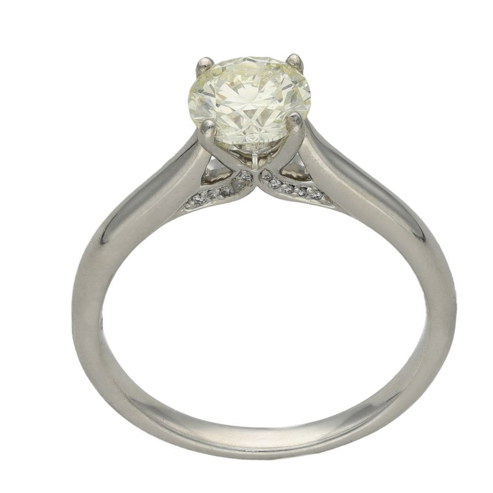 18ct White Gold Diamond Solitaire Engagement Ring - 1.00ct