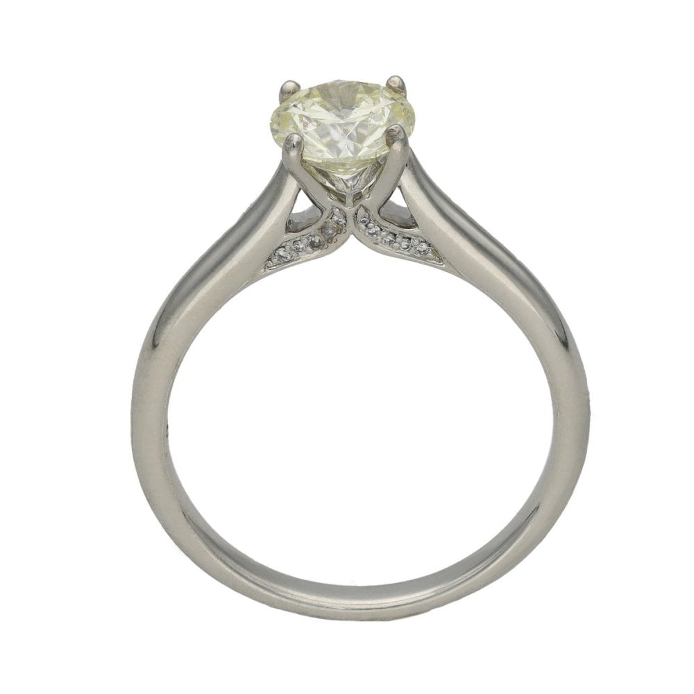 18ct White Gold Diamond Solitaire Engagement Ring - 1.00ct