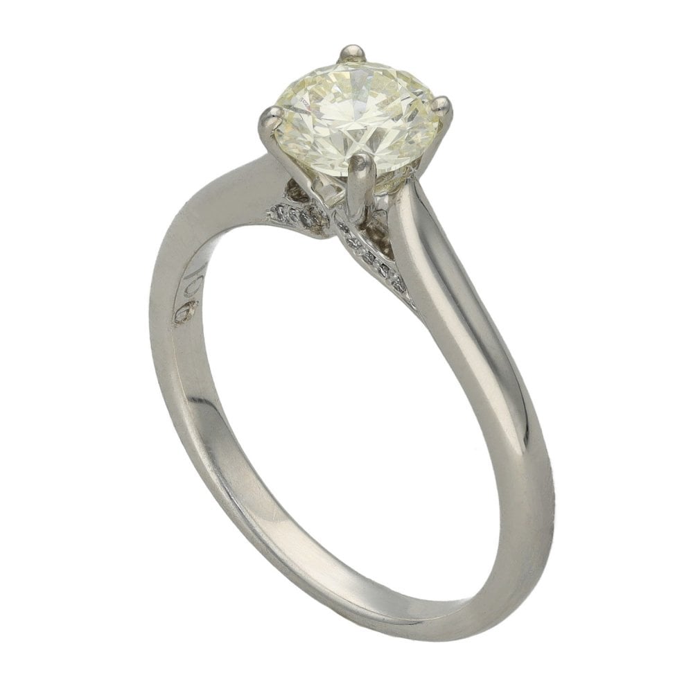 18ct White Gold Diamond Solitaire Engagement Ring - 1.00ct