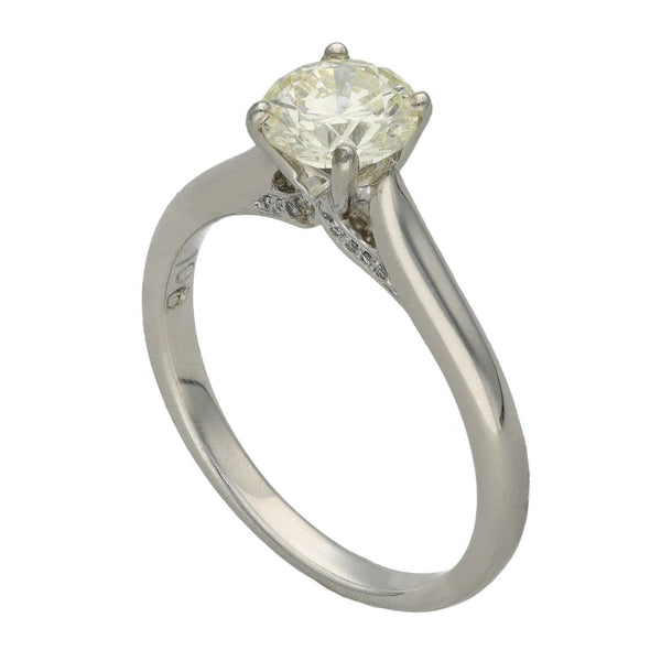 18ct White Gold Diamond Solitaire Engagement Ring - 1.00ct
