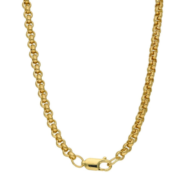 Gents 9ct Yellow Gold Belcher Chain - 20" - 31.6g