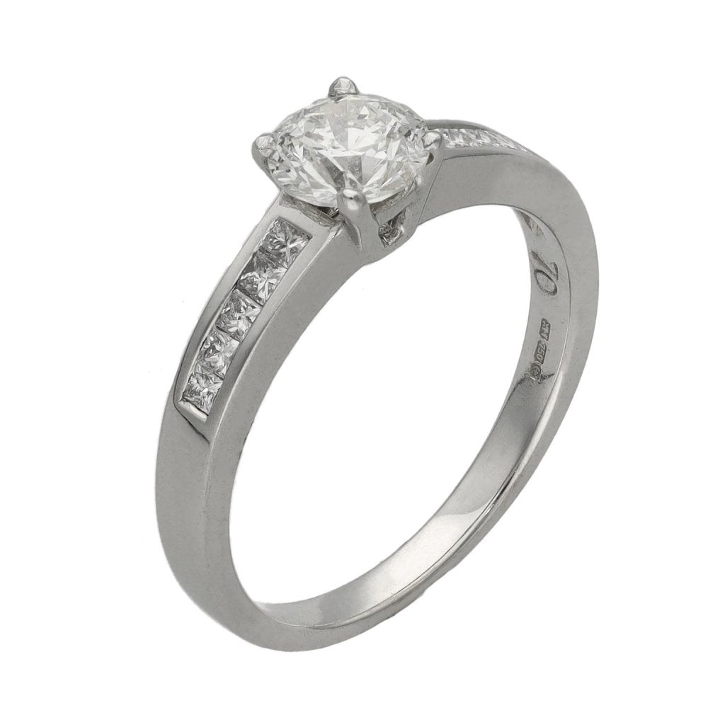 Ladies 18ct White Gold Diamond Engagement Ring - 0.90ct
