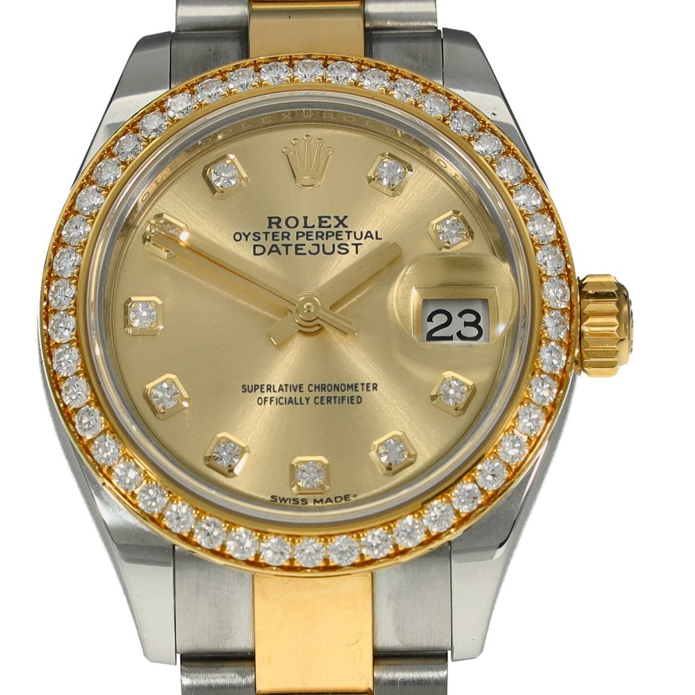 Datejust 28 279383RBR - Ladies Watch - Diamond Bezel - 2021
