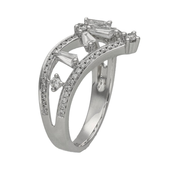 Ladies 18ct White Gold 0.60ct Diamond Tiara Ring - VS1/2 - G/H