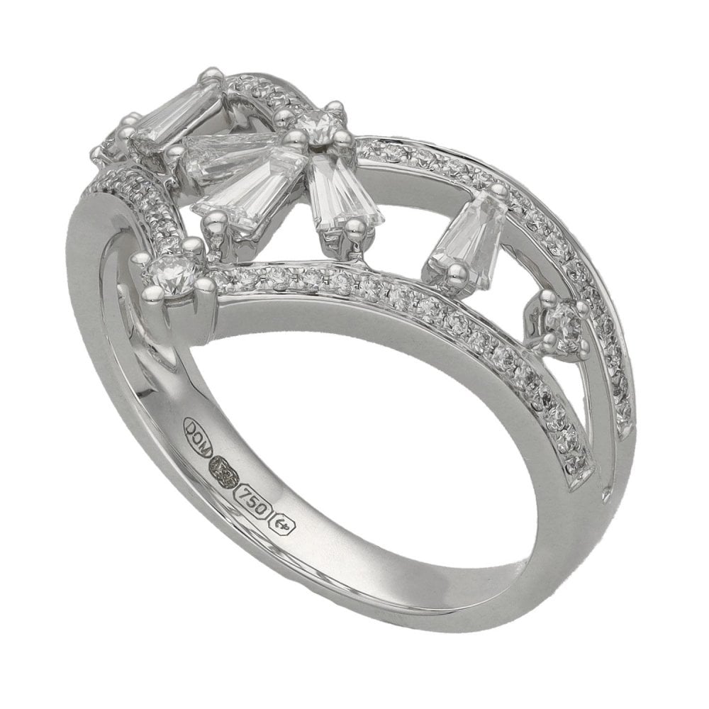 Ladies 18ct White Gold 0.60ct Diamond Tiara Ring - VS1/2 - G/H