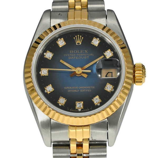 Datejust 69173 - Ladies Watch - Blue Diamond Dial - 1990