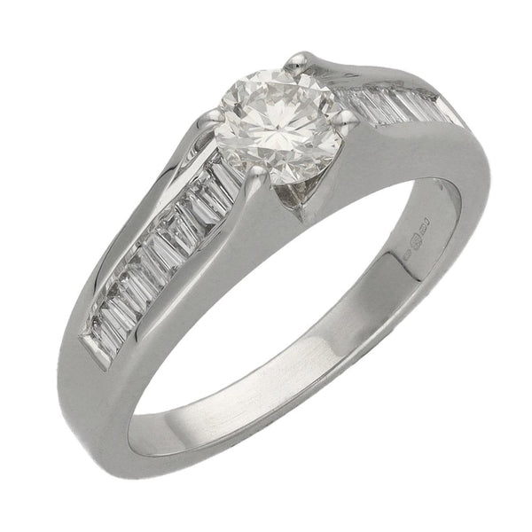 Ladies 18ct White Gold Diamond Engagement Ring - 0.81ct
