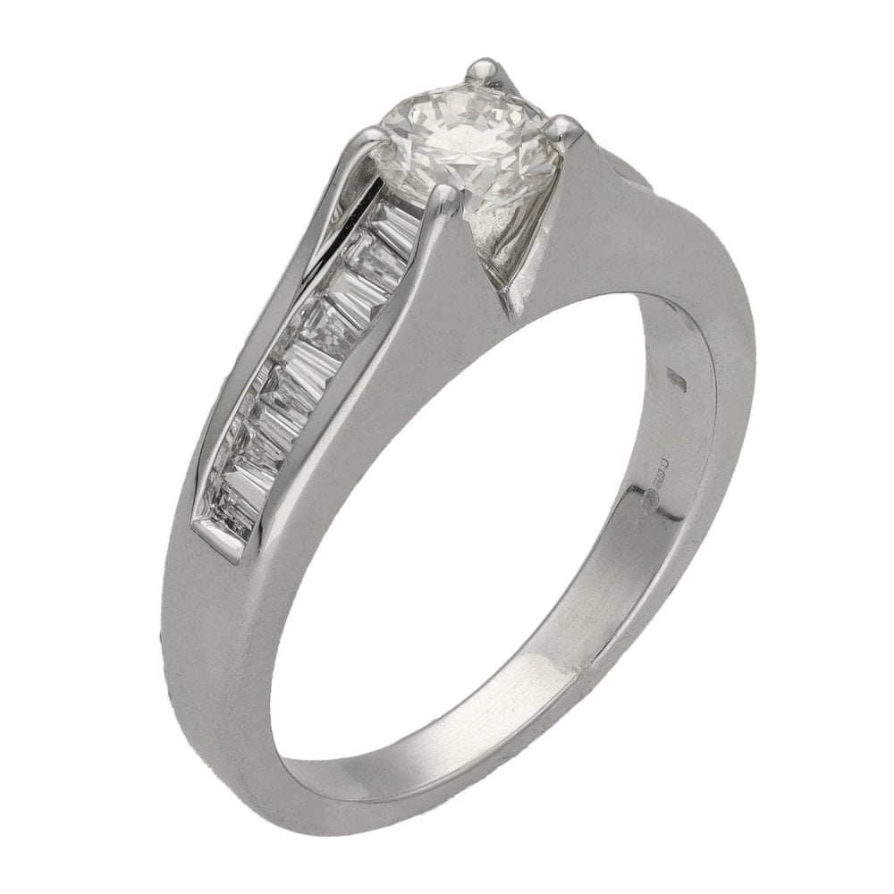 Ladies 18ct White Gold Diamond Engagement Ring - 0.81ct