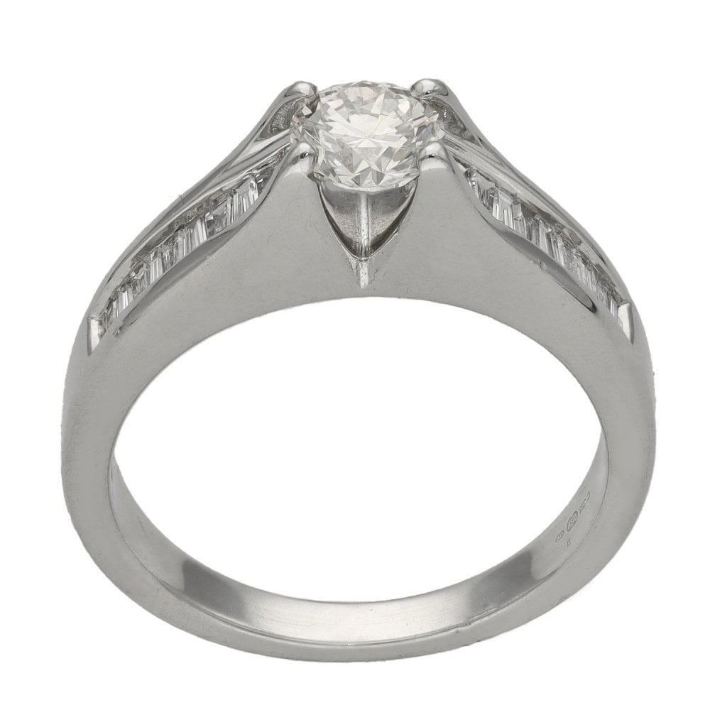 Ladies 18ct White Gold Diamond Engagement Ring - 0.81ct