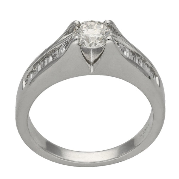 Ladies 18ct White Gold Diamond Engagement Ring - 0.81ct