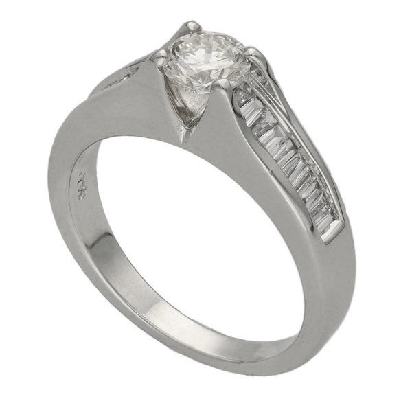 Ladies 18ct White Gold Diamond Engagement Ring - 0.81ct
