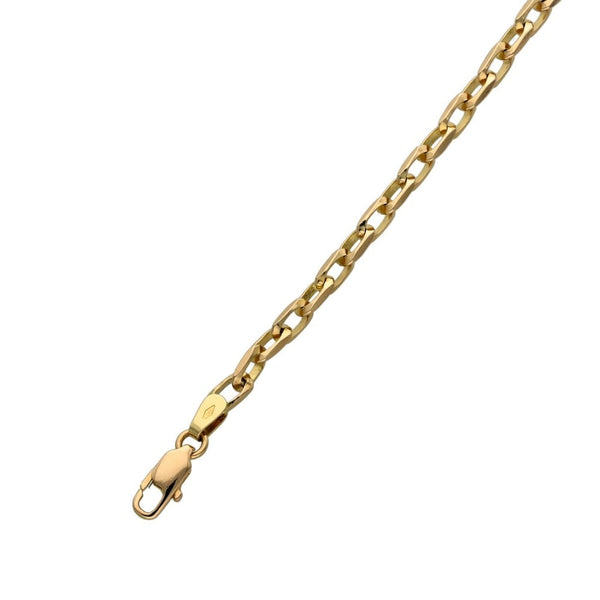 Ladies 9ct Yellow Gold Anchor Link Bracelet - 8" - 6.4g