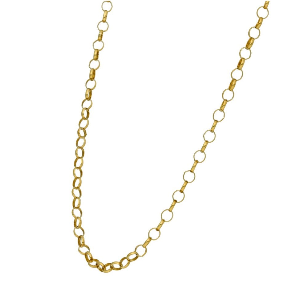 9ct Yellow Gold Belcher Link Chain - 25" - 5.0g