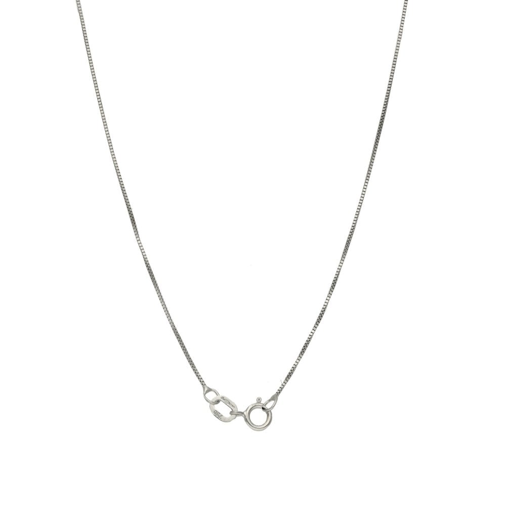 Ladies 18ct White Gold Diamond Pendant & Chain - 0.33ct - 17"