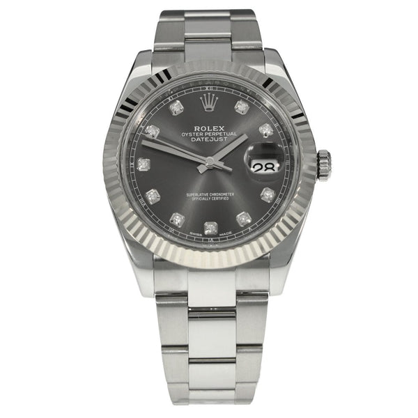 Datejust 41 126334 - Rhodium Diamond Dial - 2017