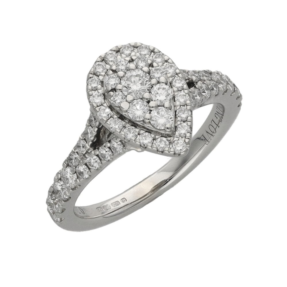 Ladies 18ct White Gold VERA WANG LOVE Diamond Ring