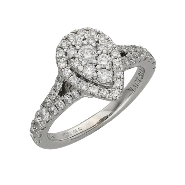 Ladies 18ct White Gold VERA WANG LOVE Diamond Ring