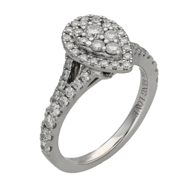 Ladies 18ct White Gold VERA WANG LOVE Diamond Ring
