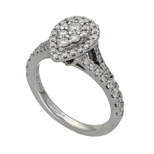 Ladies 18ct White Gold VERA WANG LOVE Diamond Ring