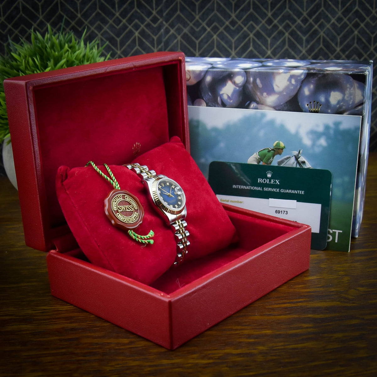 Datejust 69173 - Ladies Watch - Blue Diamond Dial - 1990