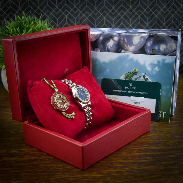Datejust 69173 - Ladies Watch - Blue Diamond Dial - 1990