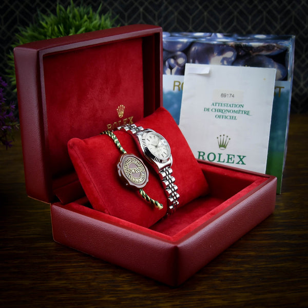 Datejust 26 69174 - Ladies Watch - Silver Baton Dial - 1997