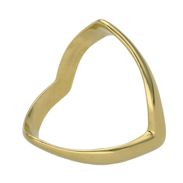 9ct Yellow Gold Full Wishbone Ring - Size S½