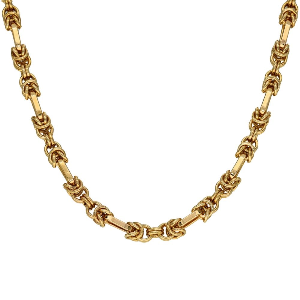 9ct Yellow Gold 24" Fancy Link Chain - 45.8g