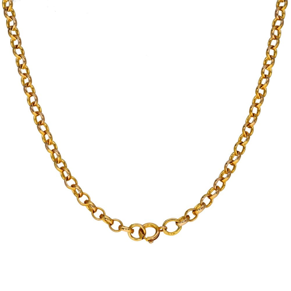 9ct Yellow Gold Belcher Chain - 30" - 20.1g
