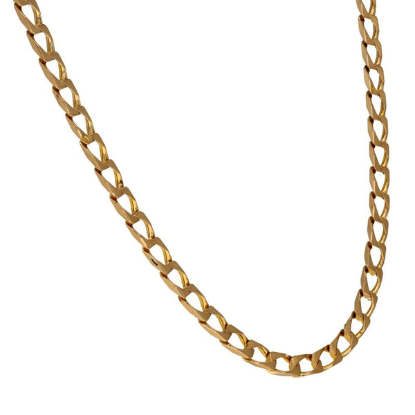 Gents 9ct Yellow Gold 22" Curb Chain - 16.4g