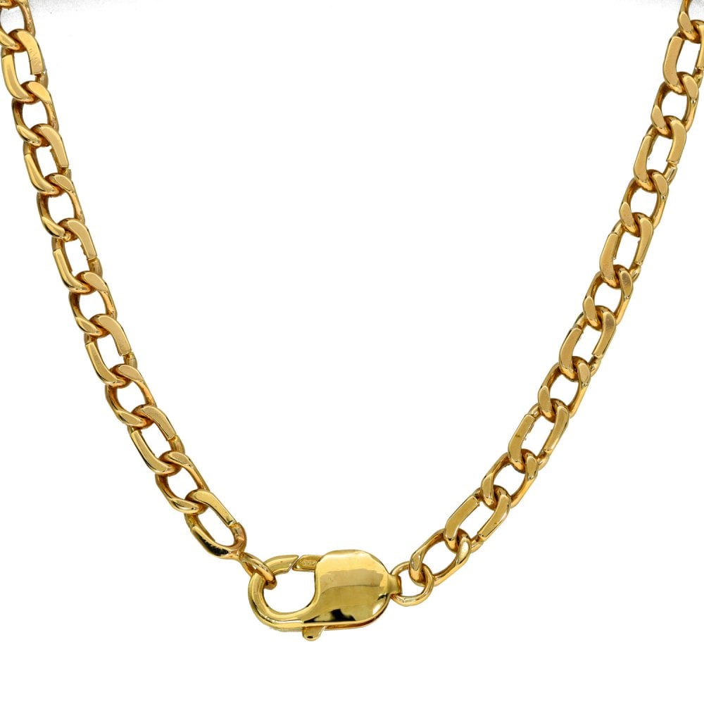 9ct Yellow Gold 32" Fancy Curb Chain - 50.7g
