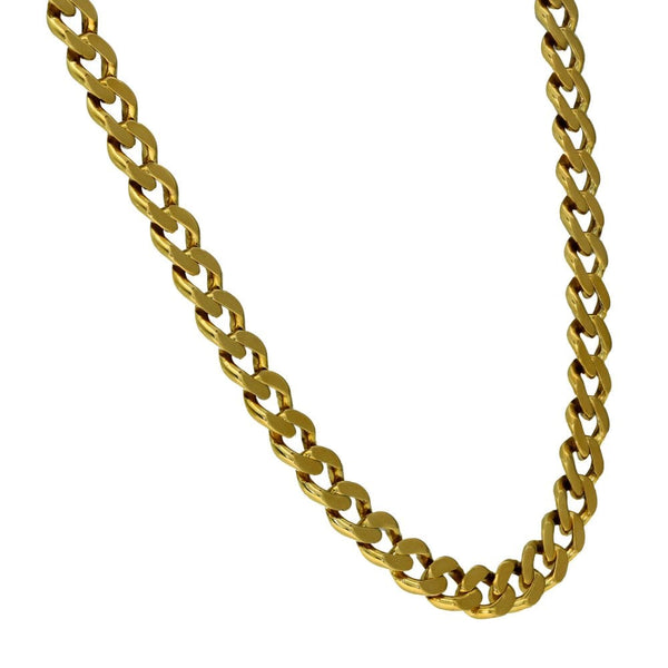 9ct Yellow Gold Curb Chain - 20" - 31.5g
