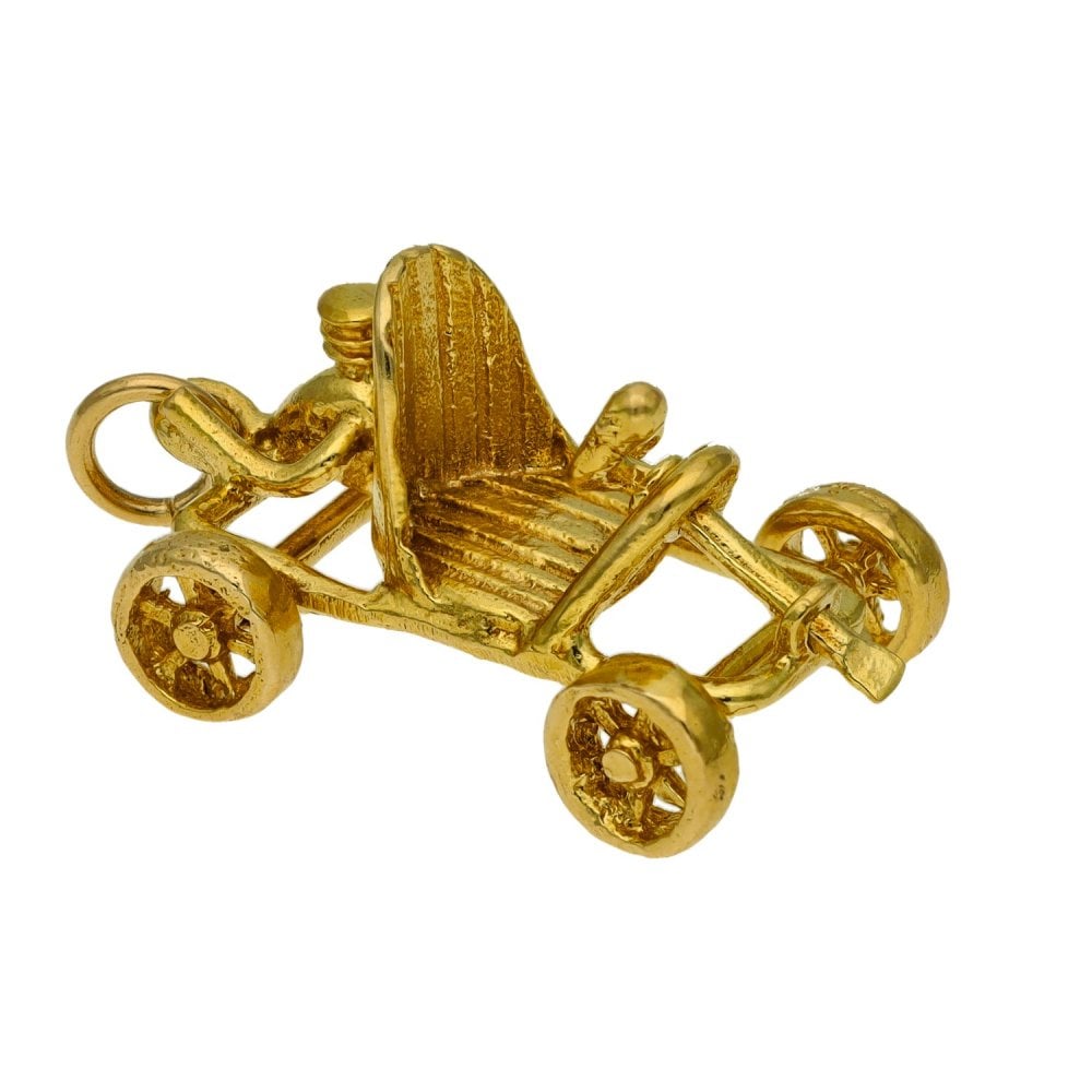 9ct Yellow Gold Car Charm - 3.0g