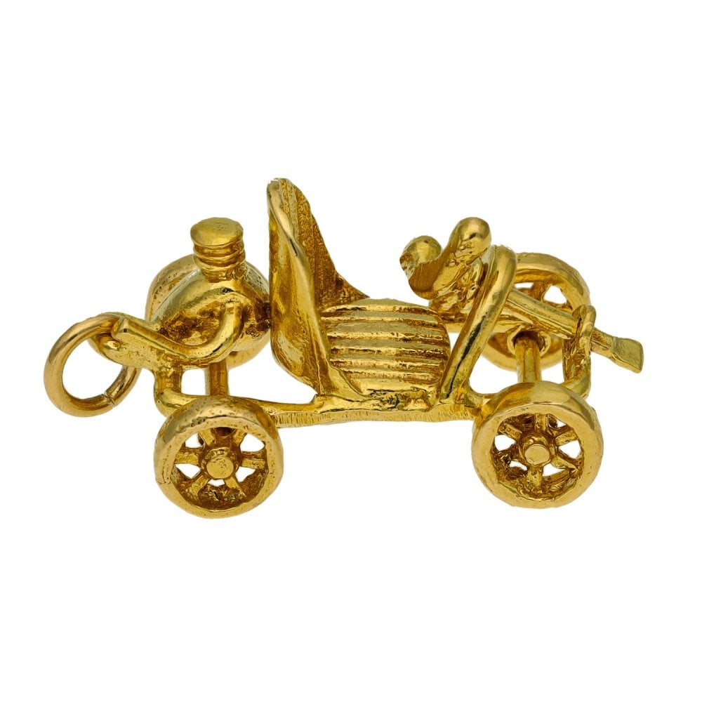 9ct Yellow Gold Car Charm - 3.0g