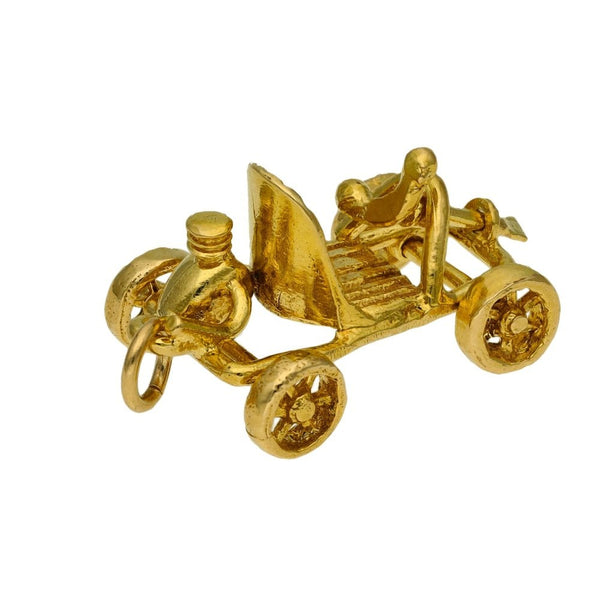 9ct Yellow Gold Car Charm - 3.0g