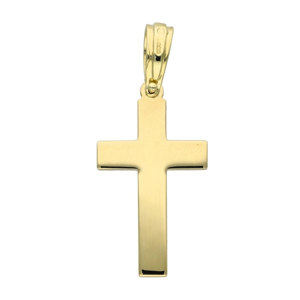 9ct Yellow Gold Cross Pendant - 3.9g