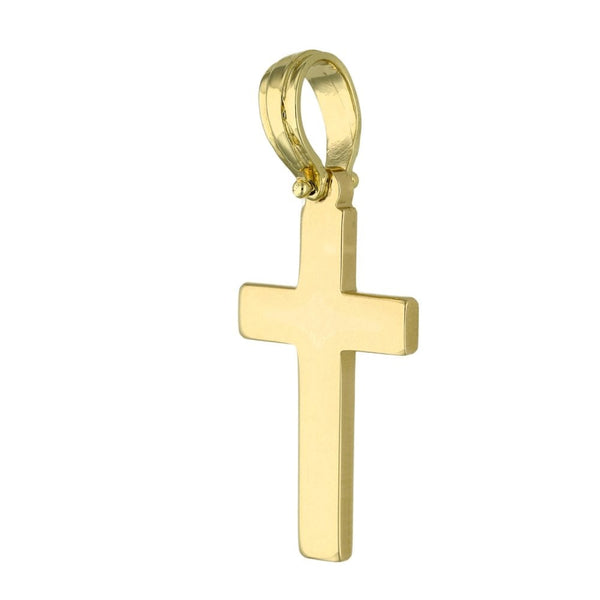 9ct Yellow Gold Cross Pendant - 3.9g